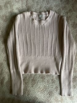 light pink sweater