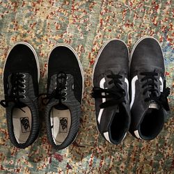 2 Pair Vans Men’s Size 13