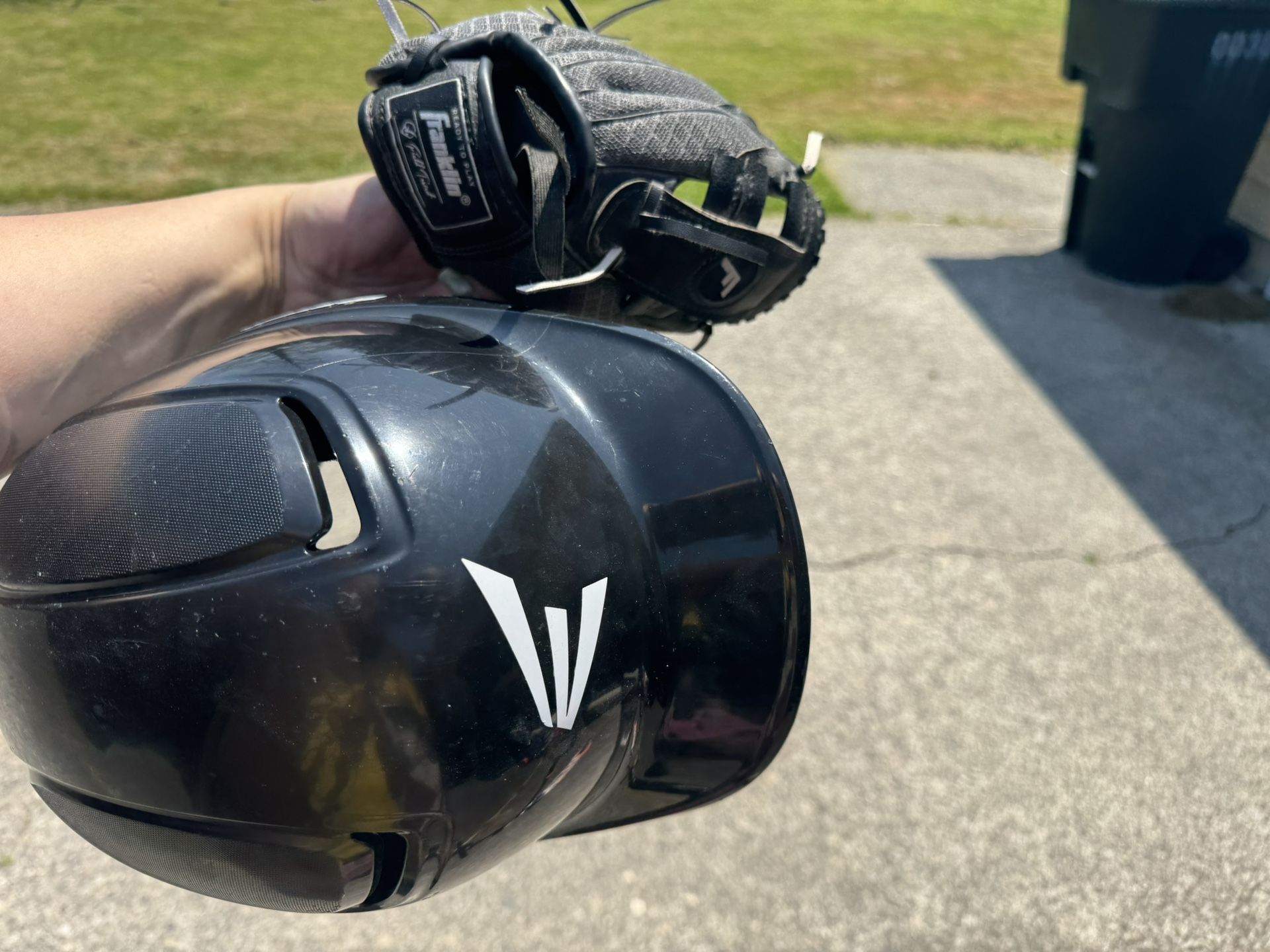 Kids Baseball Helmet And Glove