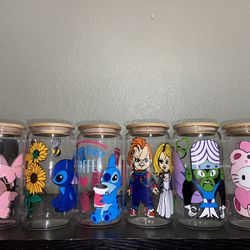 Disney Stitch Hello Kitty Butterflies Etc Custom Cups And Tumblers