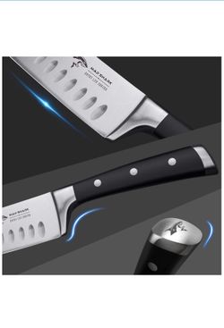 Santoku Knife - MAD SHARK Pro Kitchen Knives 7 Inch Chef's Knife