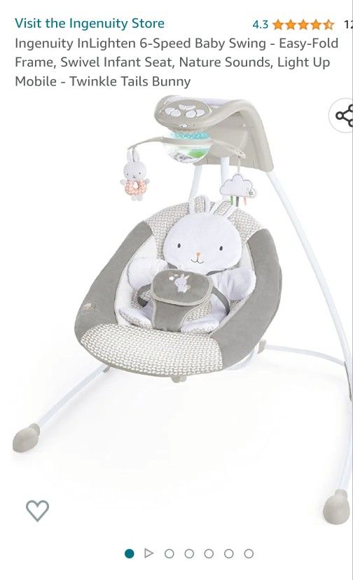 Ingenuity Baby Swing. Perfect Condition.