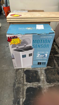 Ninestars Motion Sensor Trash Can 18.5 Gallon 