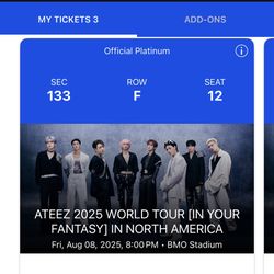 ATEEZ BMO Stadium Friday Aug 8th