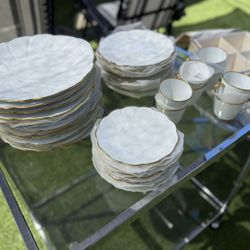 Limoges Dinner Plates Set