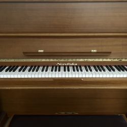 Upright Piano In Walnut 