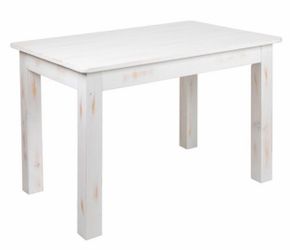 **STILL IN BOX** 46x30 White Table - Rustic White - BRAND NEW