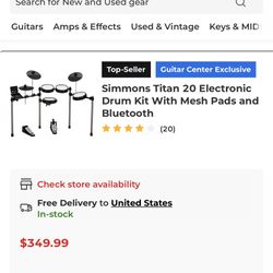 Simmons Electric Drum Set