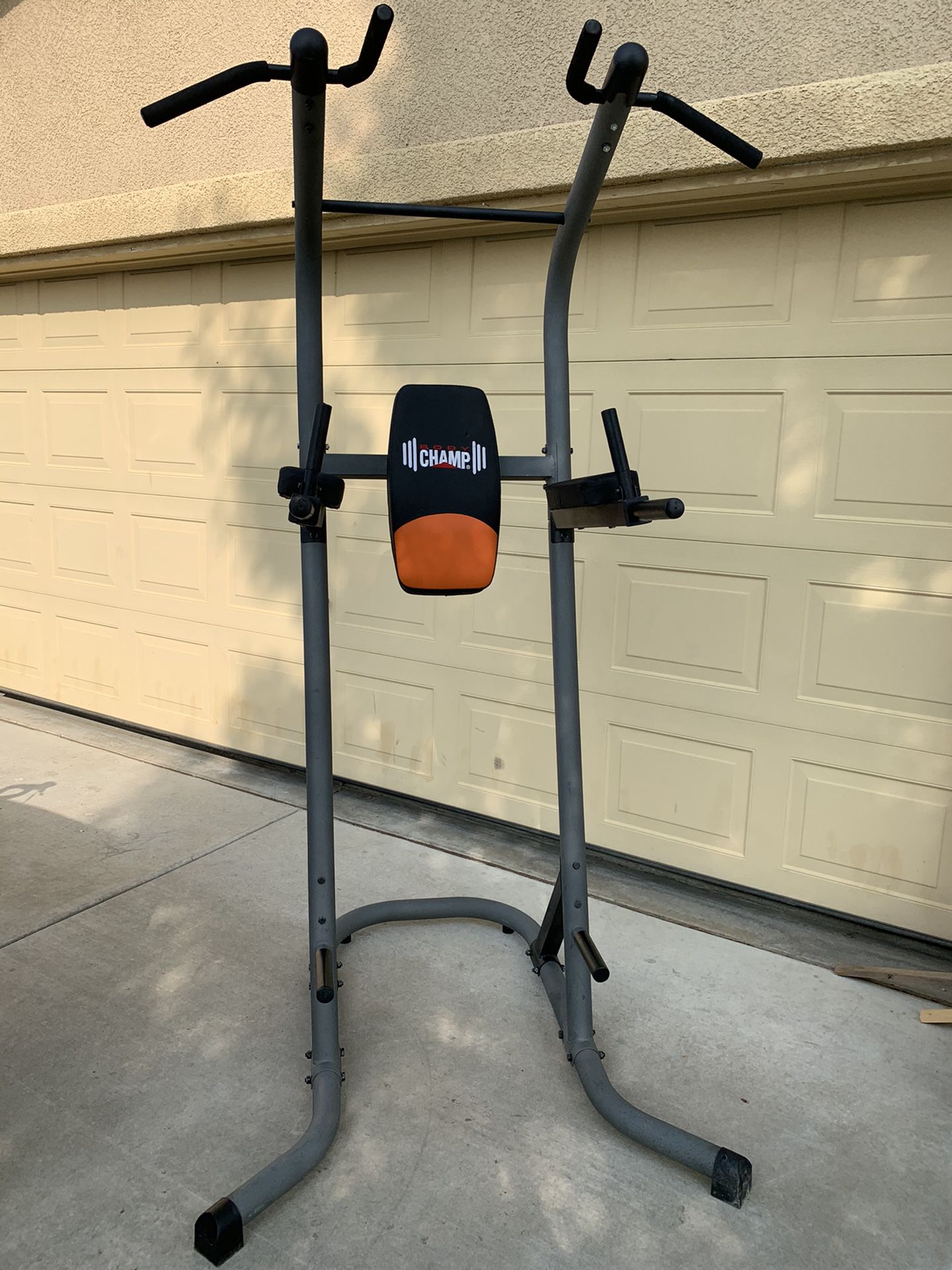 Multifunctional power tower, weight training and exercise stand.