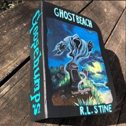 GOOSEBUMPS Ghost Beach 👻🌊🕸️ Hand Painted Stash Box 