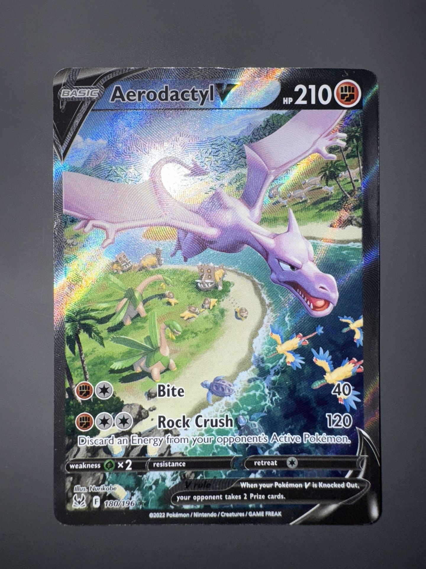 Aerodactyl V (Alternate Full Art) 180/196 Lost Origin - HEAVILY PLAYED