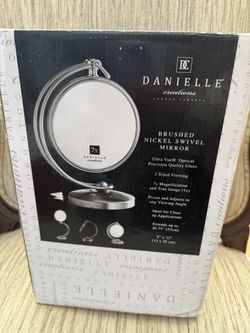 New Brushed Nickel Magnifying Mirror