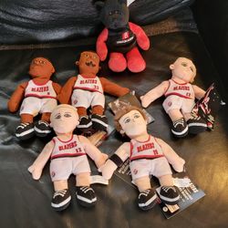 Lot of 6 Limited Edition Blazers Buddy Plush