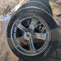 DIABLO LD5 20X8.5 Chrome Alloy Wheels 5x112 3 Piece Mercedes Audi