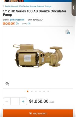 AB Bronze Circulator Pump