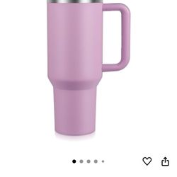 New Version 40oz Stainless Steel Vacuum Insulated Tumbler with Lid and Straw for Water, Smoothie and More, Iced Tea or Coffee (Lilac Purple)