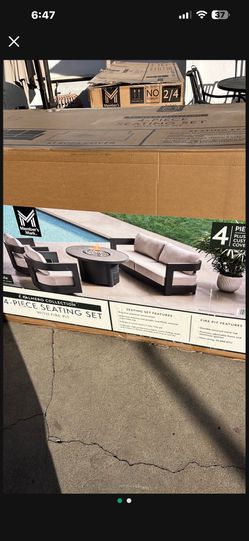 4 Piece Patio Set 