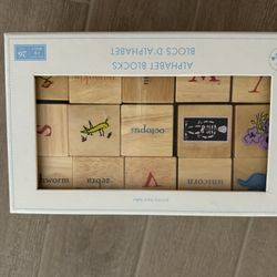 Pottery Barn Kids Wooden Letter Blocks 