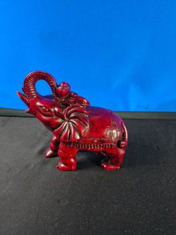 Ruby Eye Feng Shui Oriental Chinese Wealth Lucky Money Elephant