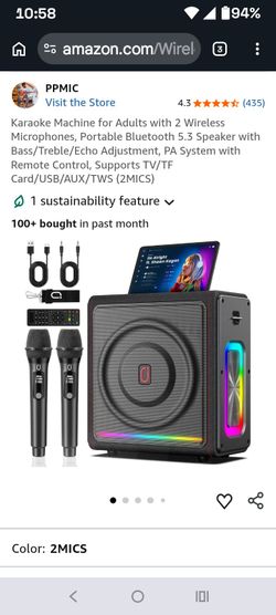 Brand new portable speaker karaoke machine