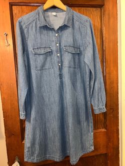 Old Navy: Chambray Denim Shirt Dress