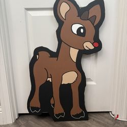 Rudolph Yard Art - 30” Outdoor Display