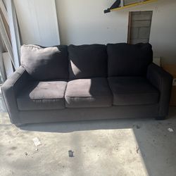 Baby Blue Pullout Couch (Queen Sized Bed)