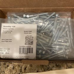 Lag Bolts (125) 5/16 X 2 1/2 With Washers