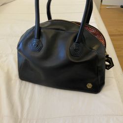 Jonathan Adler Black Leather Purse 