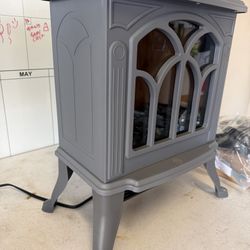 Homcom Freestanding Electric Fireplace Heater Fire