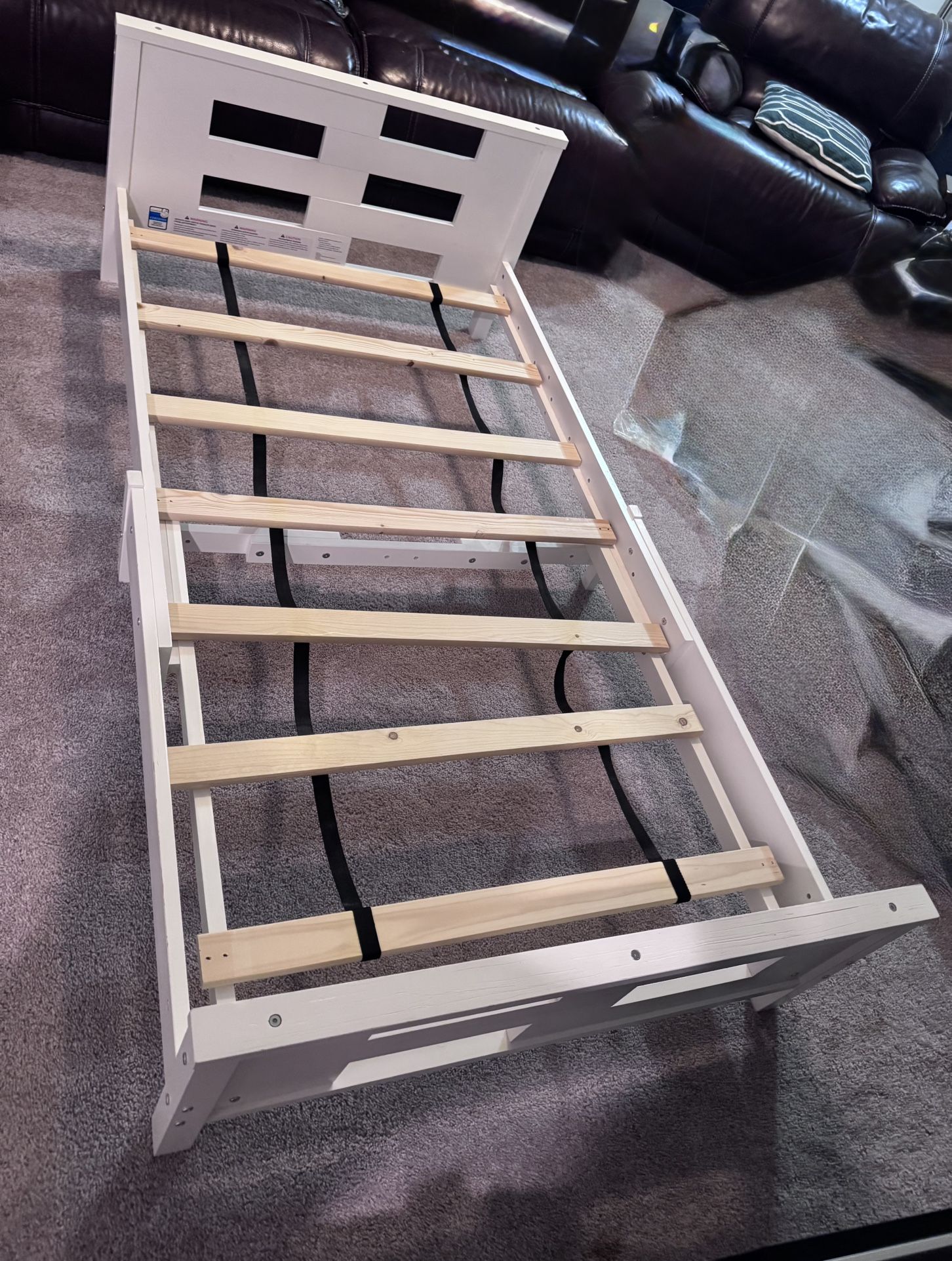 Twin Bed- In Great Condition! No Broken Parts Slats Included