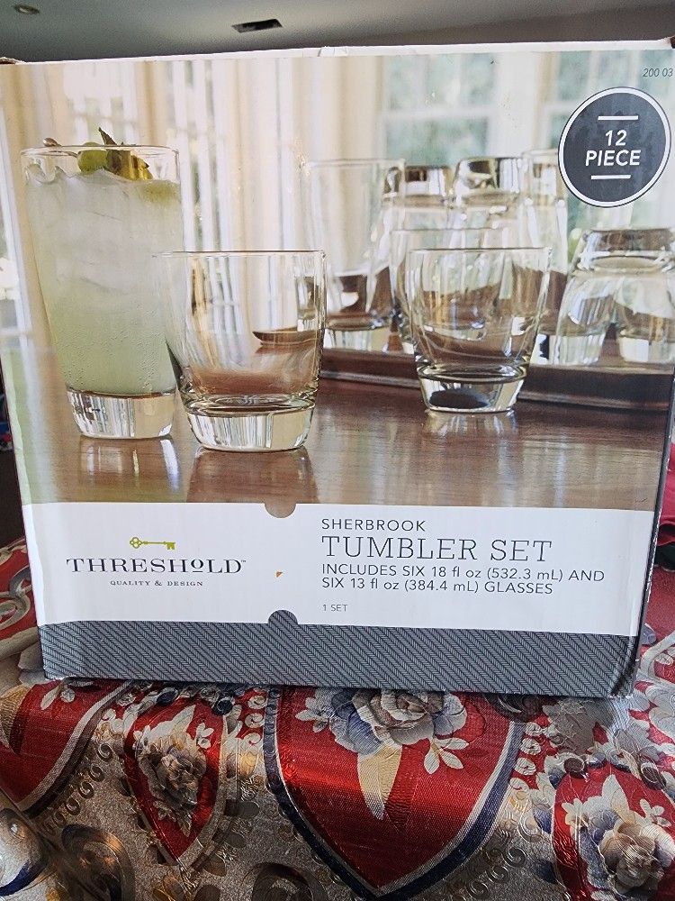 Sherbrook Tumbler Set 12 Piece *New*