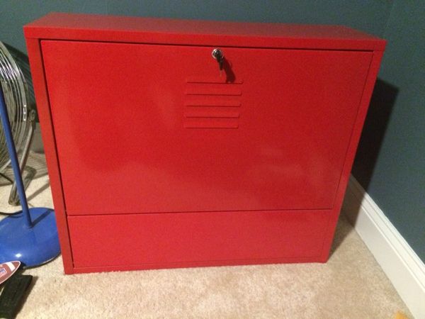 Ikea Red Metal Storage Locker For Sale In Bensalem Pa Offerup