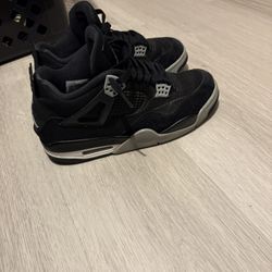 jordan 4 black canvas