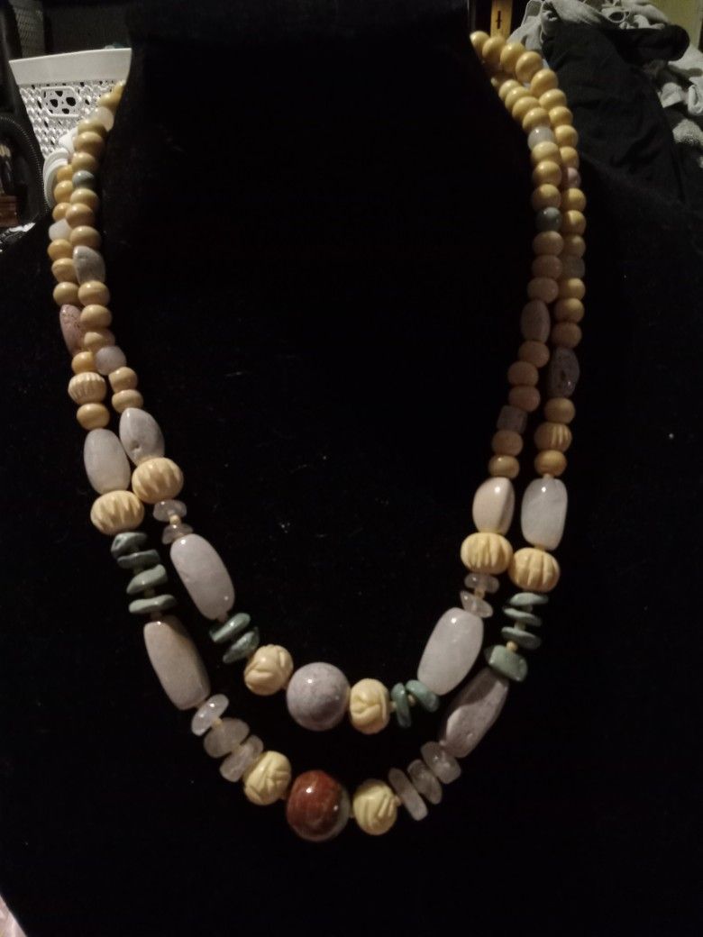 Semi Precious Stone Necklace 