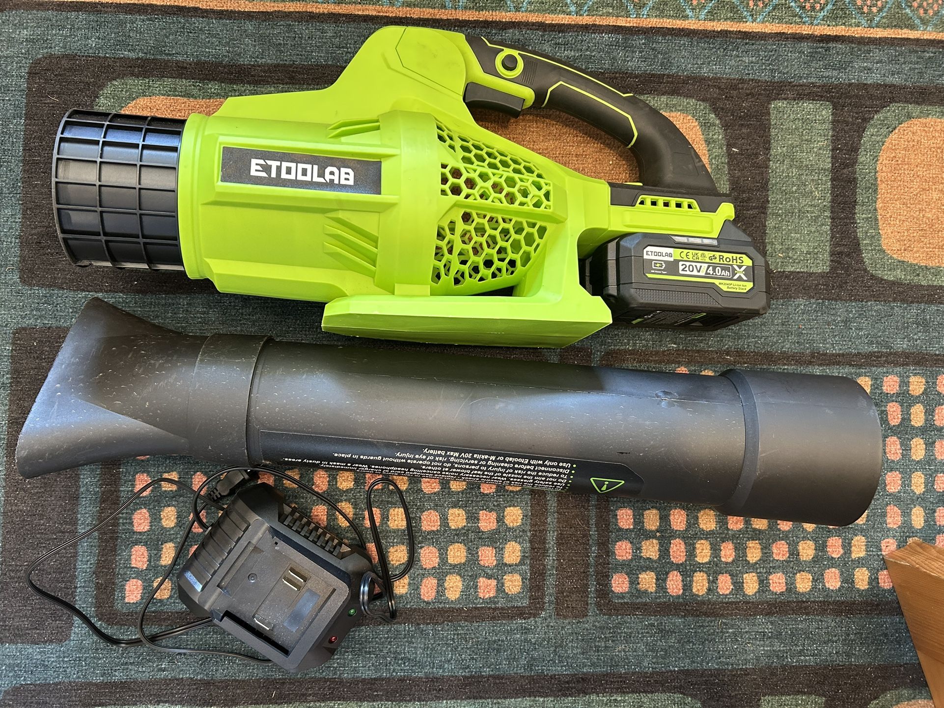 Lightweight (5lbs) Cordless ETOOLAB Leafblower 590CFM