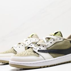 Jordan 1 Low Golf Travis Scott Neutral Olive 11