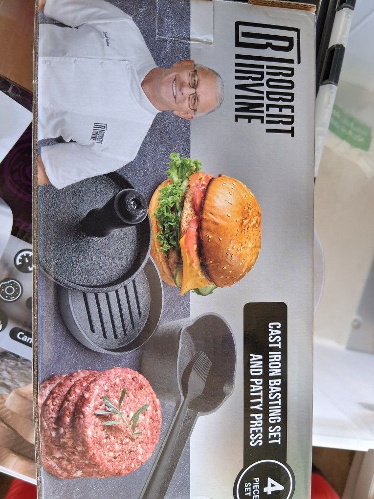 Cast Iron Hamburger Press