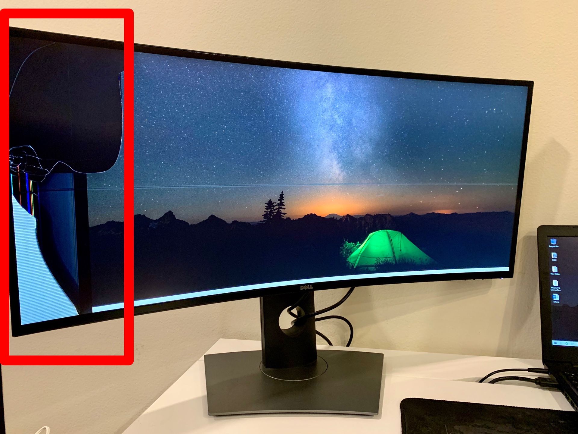 AS IS — Dell UltraSharp U3417W 34 Curved Ultrawide Monitor