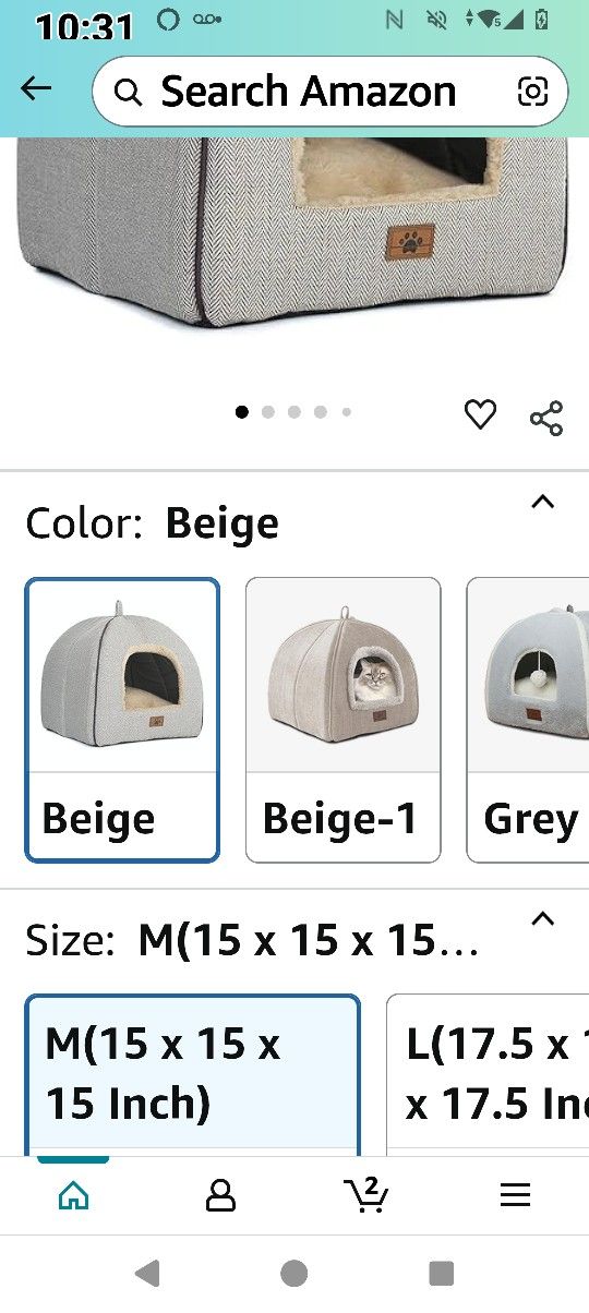 Indoor Cat Bed/ Tent/ House