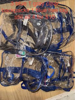 Clear backpacks bundle