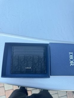 Dior Oblique Card Holder Black