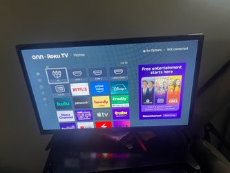 Flat Screen TV with Thin Bezel
