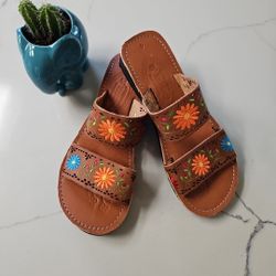 Women's Floral Mexican Guaraches