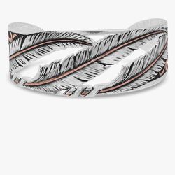 Montana Silversmiths Ladies Wind Dancer Pierced Feather Western Filigree Cuff Bracelet