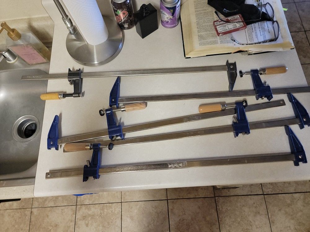 NEW 6 IRWIN 24 INCHES WOOD CLAMP'S / $100 FIRM PRICE