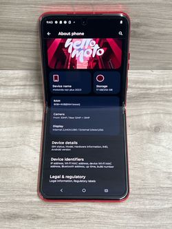 Motorola Razr+ 2023 256GB 8GB T-Mobile Foldable Smartphone (PO1026378)