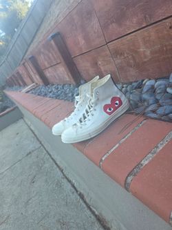 comme des garçons converse white