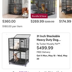 Stackable Dog Crate
