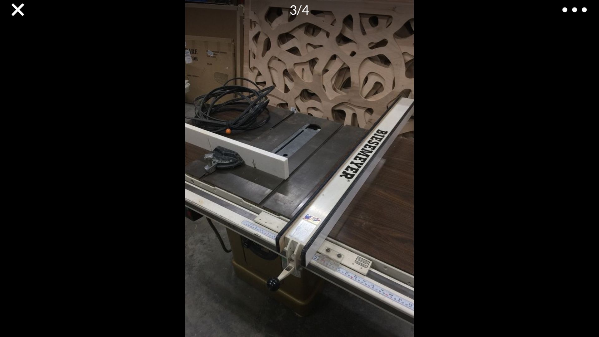 Powermatic 66 table saw with 48” Biesemeyer fence 230v needs a new